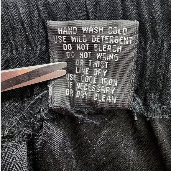 Vintage R&K Originals Pant Suit Womens 12 Black Burgundy Gold Embroidered Sueded - Picture 13 of 16